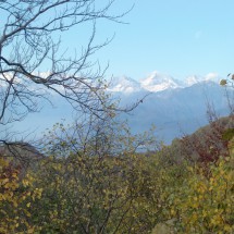 View from Punta di Orino to the Alps of Valais